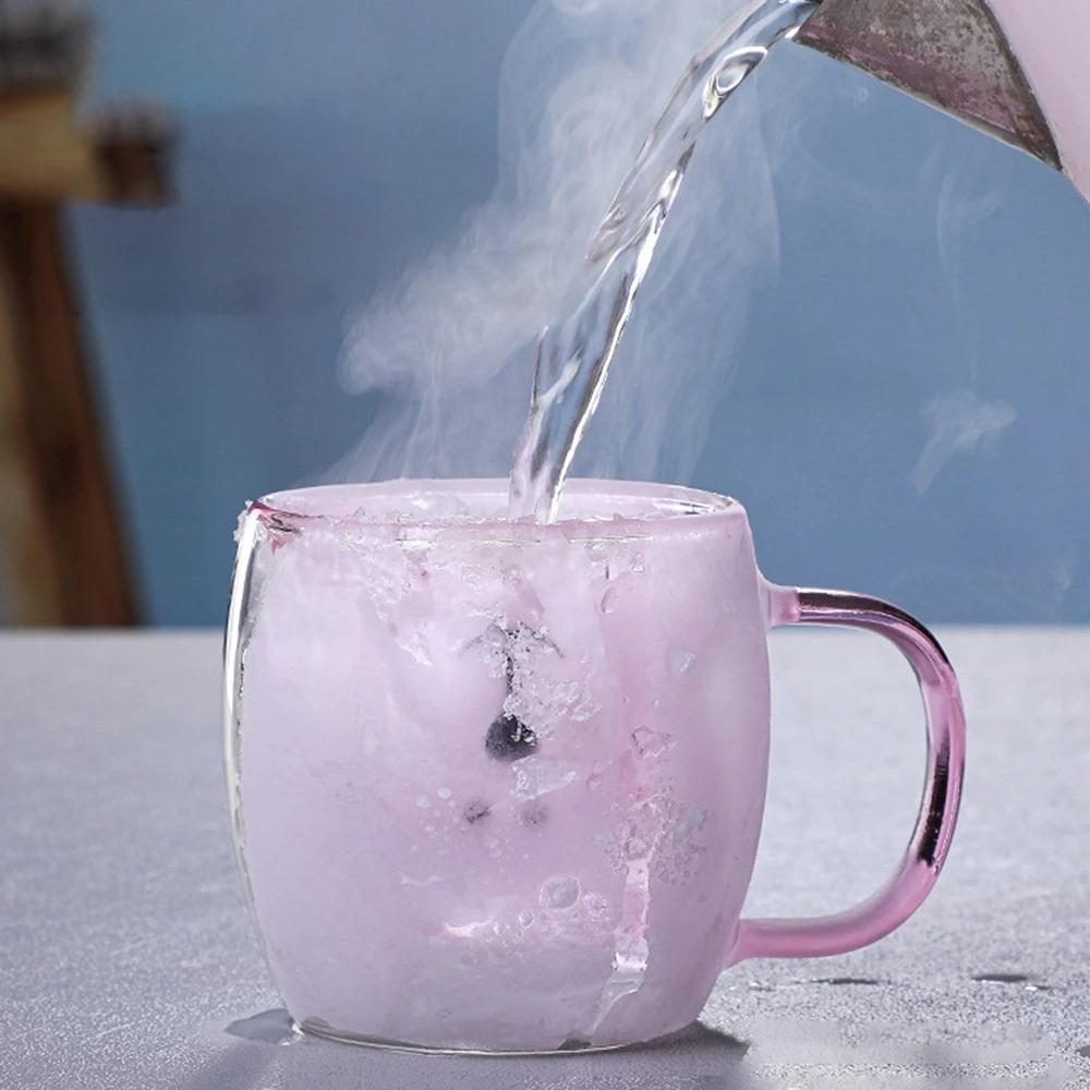 250 мл Милая кружка для кофе с двойными стенками в виде медвежонка, стакан из двойного стекла, мультяшное животное, стакан для молока, леди, милый кот, утка, медведь, подарок, рождественский подарок