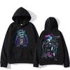Jinx Arcane Hooded Cartoon Print Japanese Anime Sweatshirt Winter Harajuku Cute Clothing Moletom Kawaii Casual Pullovers Hoodies & Sweatshirts Men’s