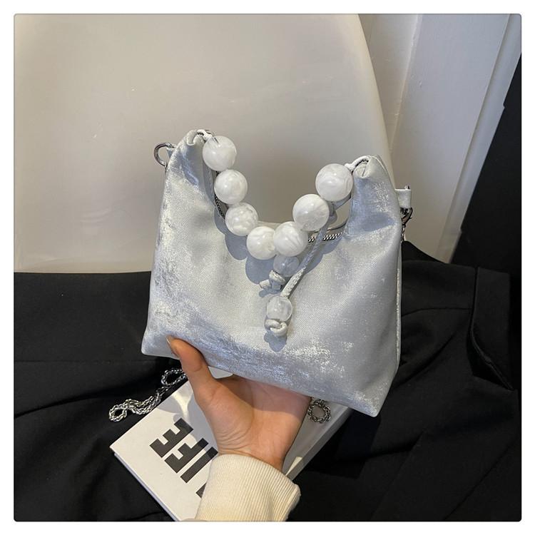 Новая китайская сумка женская летняя новая ручная сумка с вышитыми жемчужинами, модная тенденция, универсальная сумка через плечо