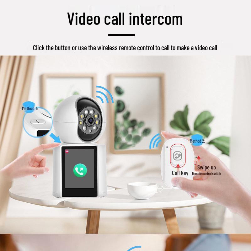 Two-Way Indoor HD Wireless Video Call Camera with Remote WiFi Monitoring