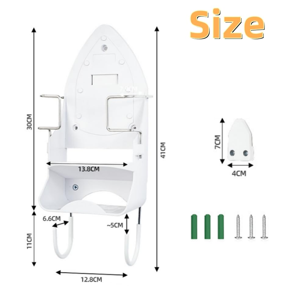 ZHXKSH Wall Mount Ironing Board Laundry Storage Removable Electric Holder