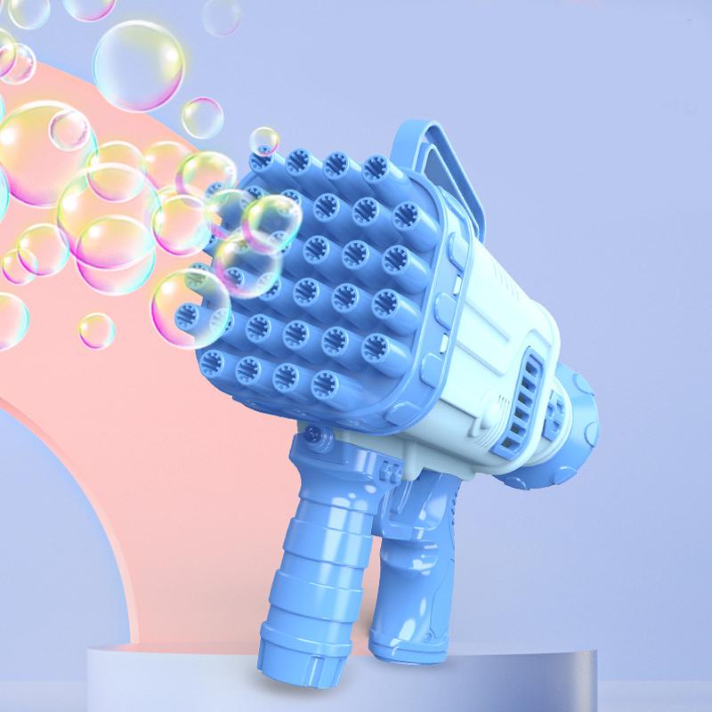 1PC Bubble Machine Wedding Bubble Gun Kids Adult Party Toys Birthday Soap Blower Ages 3+ Boy Girl Toys Outside Summer 32Holes