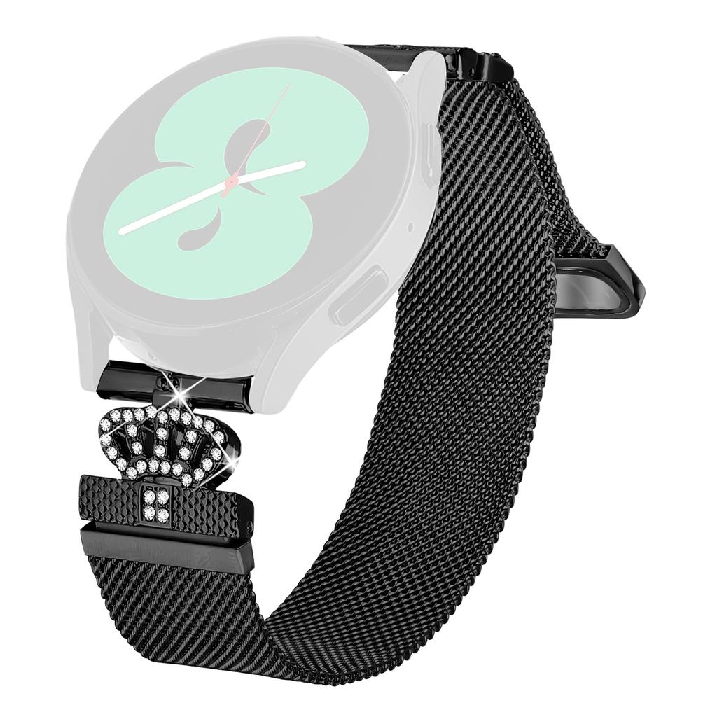 For GarminMove Style/Vivomove Style Milanese Mesh Band Magnetic Crown Clasp Stainless Steel Strap