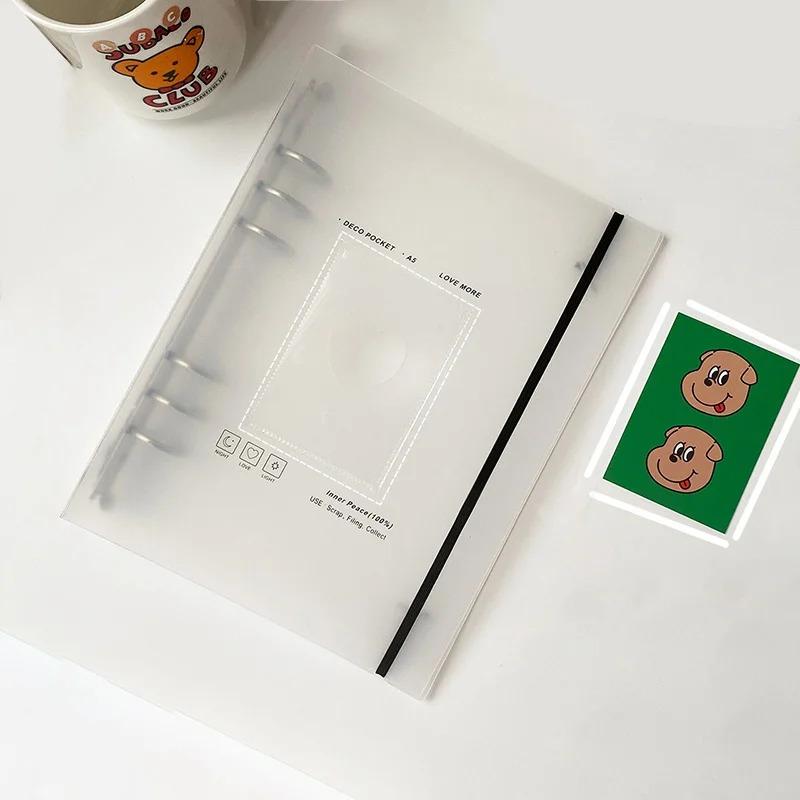 Фотоальбом A5 на кольцах, Карточки для DIY фотоальбома, Коллекция фото кумиров, Книга для хранения, Альбом Polaroid для детей