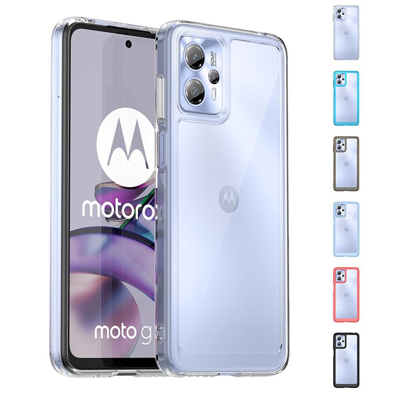 Для чехла Moto G23 / Moto G 23 / 13 / G23 / G53 / G13 / G73 / Capas / Противоударный бампер для телефона / Задняя крышка / Прозрачный цвет / Прозрачные чехлы / Moto G23