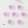 50 шт. 3D Ледяные Полупрозрачные Градиентные Цветы-Цветы Шармы для Ногтей Светящиеся Маникюрные Арт-Украшения для Дизайна Ногтей
