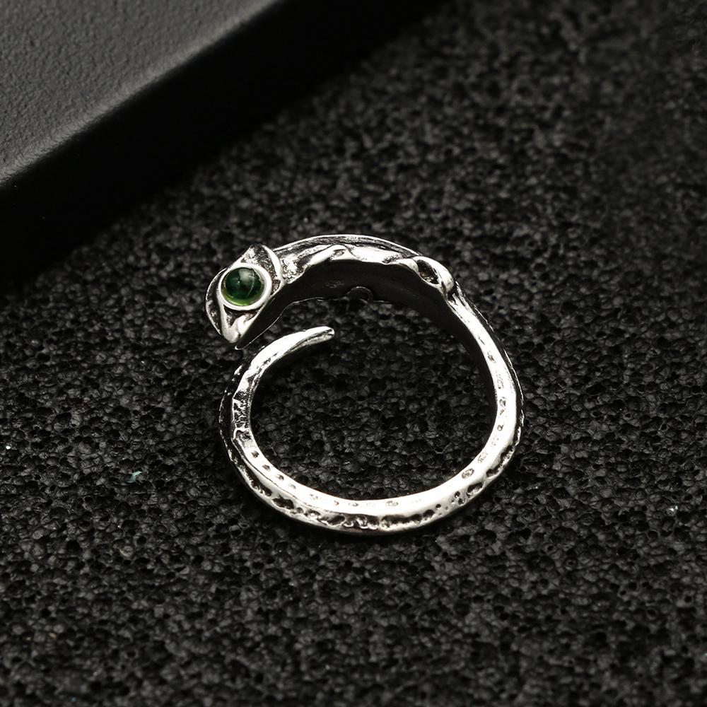Регулируемые Ретро Подарки Украшения Ящерица Кольцо с Индивидуальностью Кольцо Хамелеон