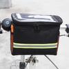 Bicycle Bags Bicycle Front Reflective Strip Handlebar Bag Multifunction Portable Bike Frame Pannier Shoulder Bag Organizer