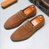 Fashion Men's Casual Shoes Suede PU Leather Mens Slip-on Light Comfortable Driving Loafers Moccasins Men Party Wedding Flat
