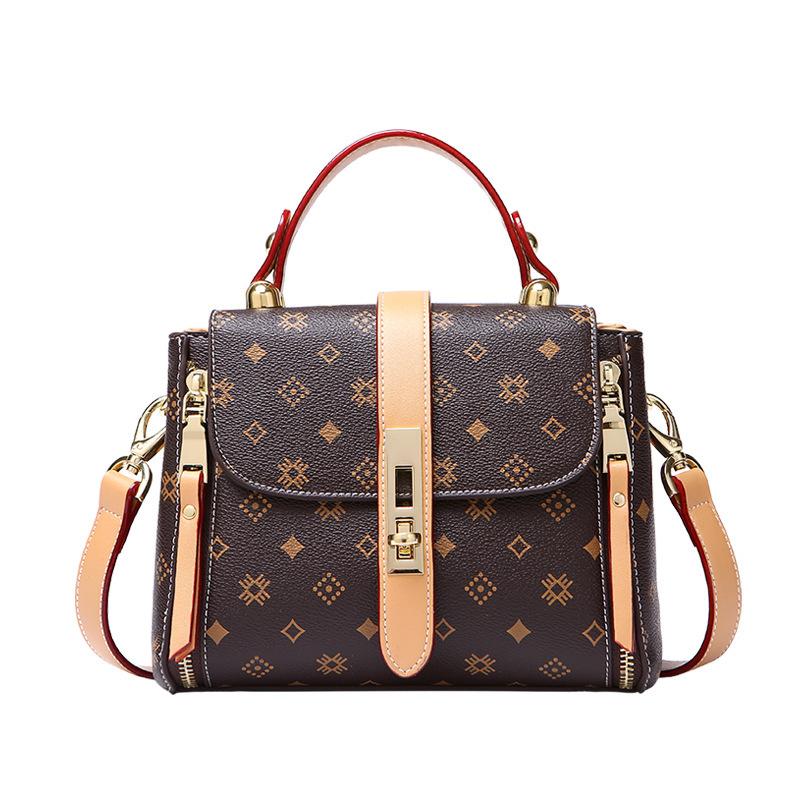 Новинка 2023 года, кожаная сумка-ведро, ручная женская сумка в стиле ретро, модная универсальная сумка через плечо на одно плечо