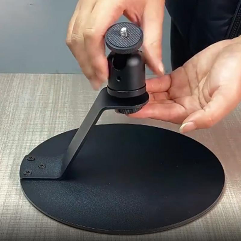 Projector Stand Table Desktop Stand Projector Mount with 360 Degree Adjustable Metal Desktop Stand for Projector