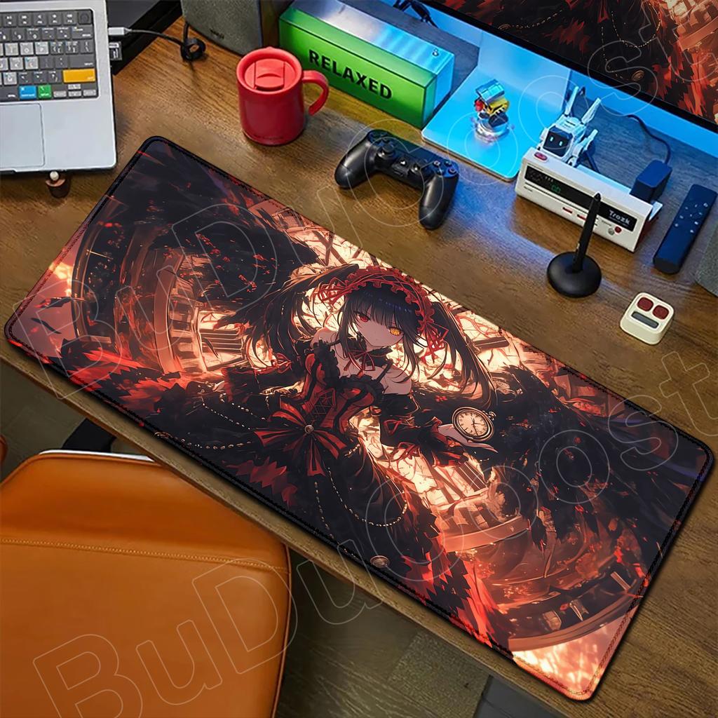 HD Милая Девушка Большой Коврик для Мыши Аниме Date A Live Коврик для Мыши Ноутбук Игровые Аксессуары Клавиатура Рабочий Стол Токисаки Куруми Тока Ятогами