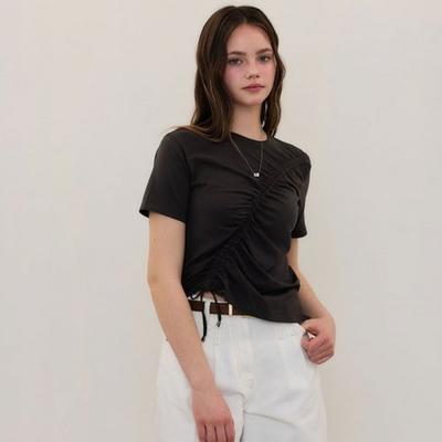 Cc CollecT Волна Сборка Шнурок Деталь Футболка C262psm334
