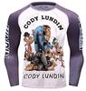 Cody Lundin Спортивная одежда Обезьяна и Панда Животное 3D Длинная Тренировочная Мужская Футболка, Принт, Принт, Облегающая, Рукав, Футболка, Эластичная, Влагоотводящая,