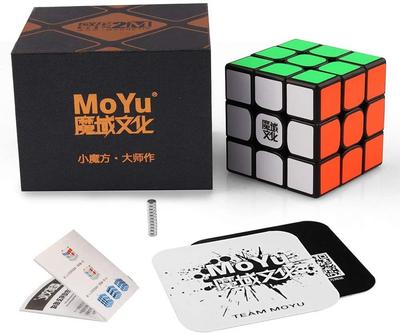 MoYu Weilong GTS2M магнитный 3x3x3 кубик для соревнований Супергладкий секунды Кубик для создания мирового рекорда WCA Черный корпус Встроенный 3.47 Мирового класса