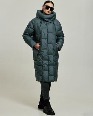 Пальто женское Clasna 23577 46 серый