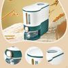 Rice Storage Bin Cereal Container Airtight Lid Food Bucket for Kitchen Countertop