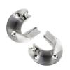2pcs Closet Rod Wardrobe Pipe Hanging Rail Rod End Support Bracket 25/32mm Dia