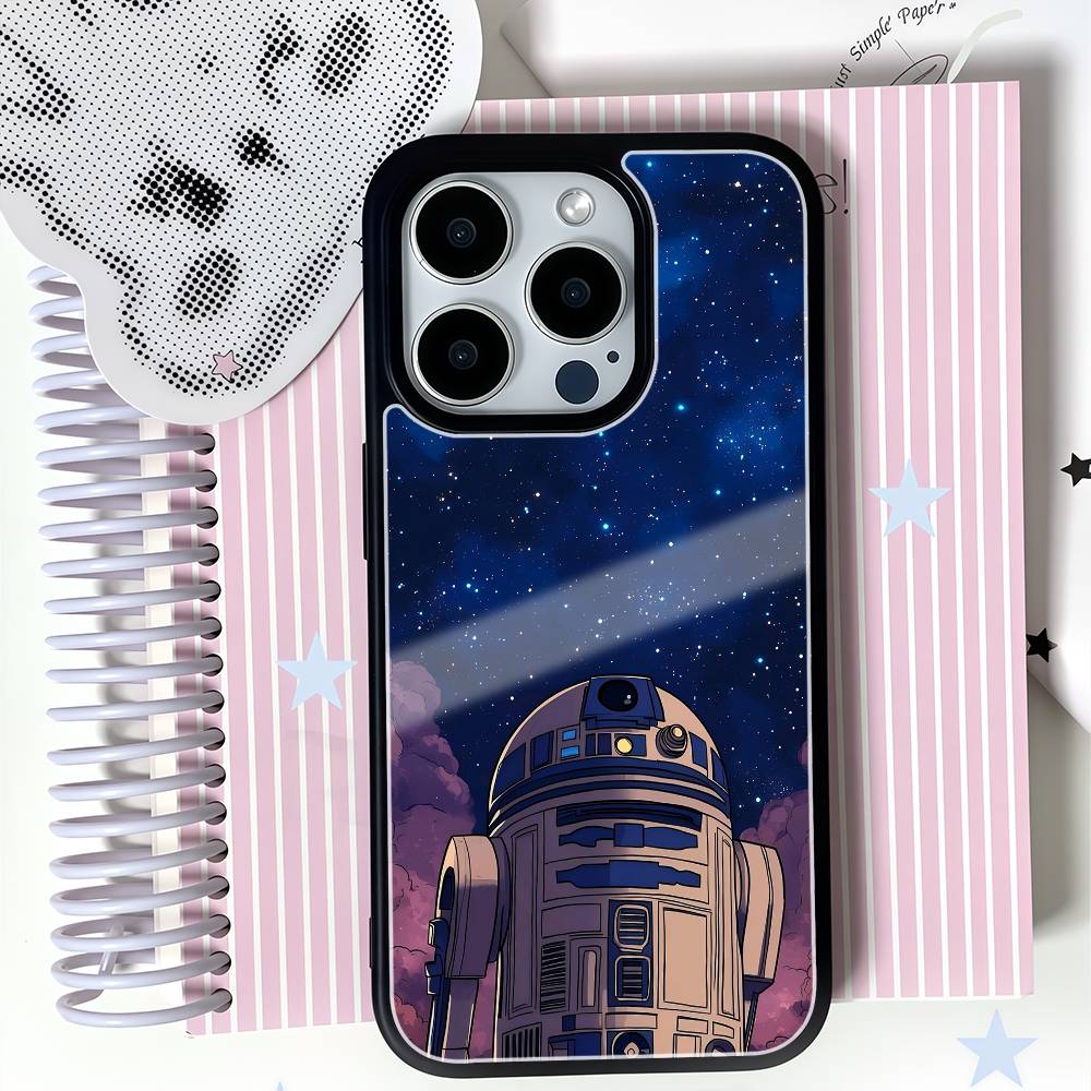 Movie S-Star Wars Phone Case Black Hard Plastic Phone Case For Iphone 17 Air 16 15 14 13 12 11 Pro Max PC TPU Ins Case
