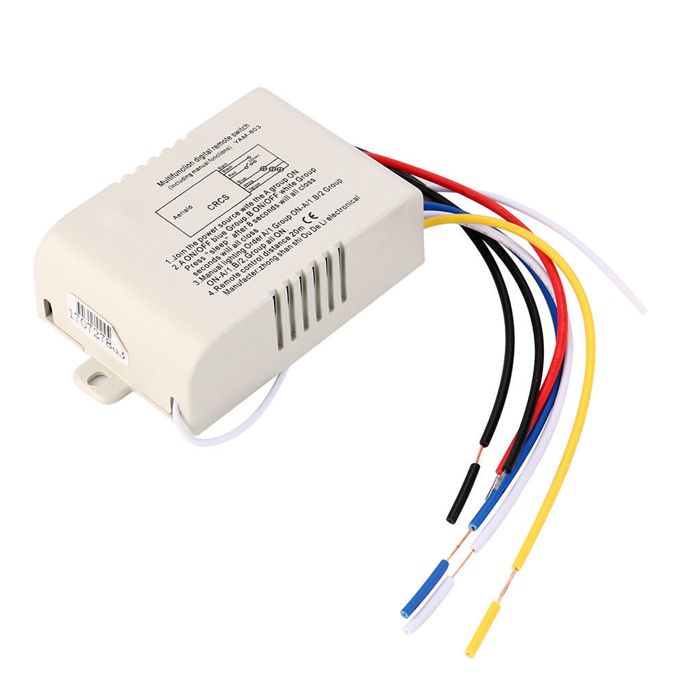 Sagit 3 Way ON/OFF 220V Беспроводной приемник Лампа Радиочастотный пульт дистанционного управления Новый