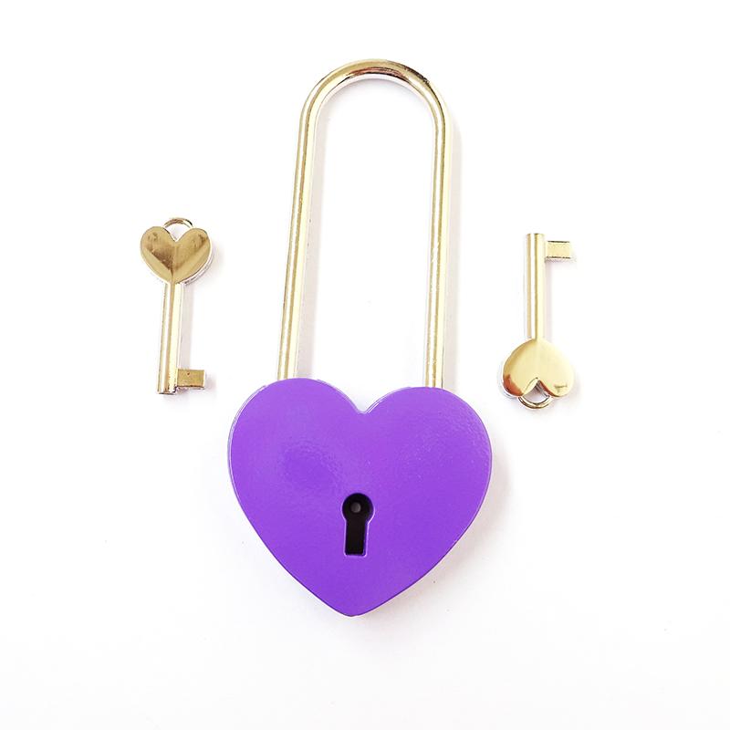 NEWEST Hot Selling Metal Colorful Big Working Heart Love Padlock