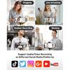 Wireless Lavalier Microphone for Android Mini Lapel Lav Mic with Noise Reduction For Vlog YouTube TikTok Audio Video Recording