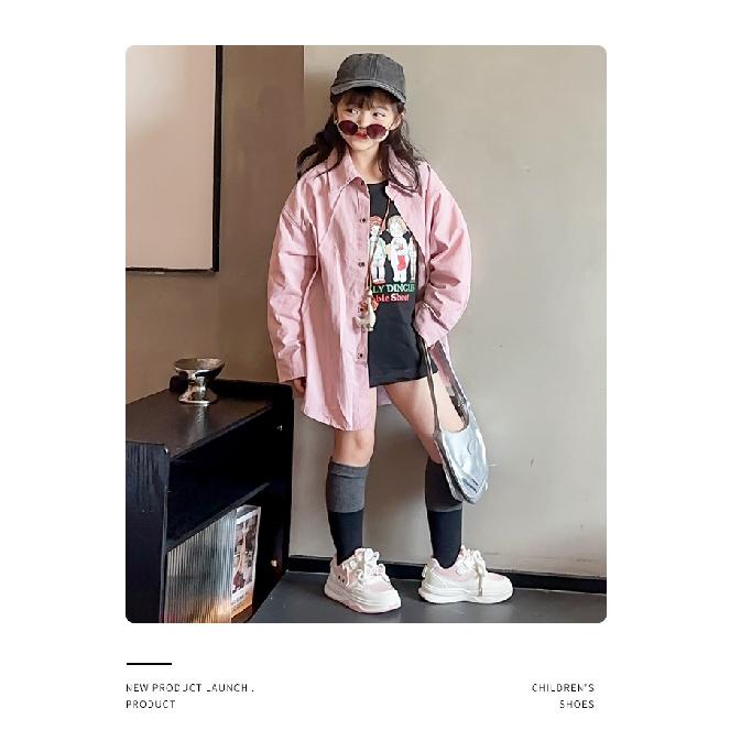 Children's Sports Shoes Girls' Board Shoes New Spring and Autumn Soft Sole Cartoon White Shoes Non-Slip Breathable Casual Shoes