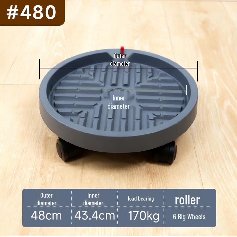 MOJY Mobile Plant Pot Caddy with Universal Wheels