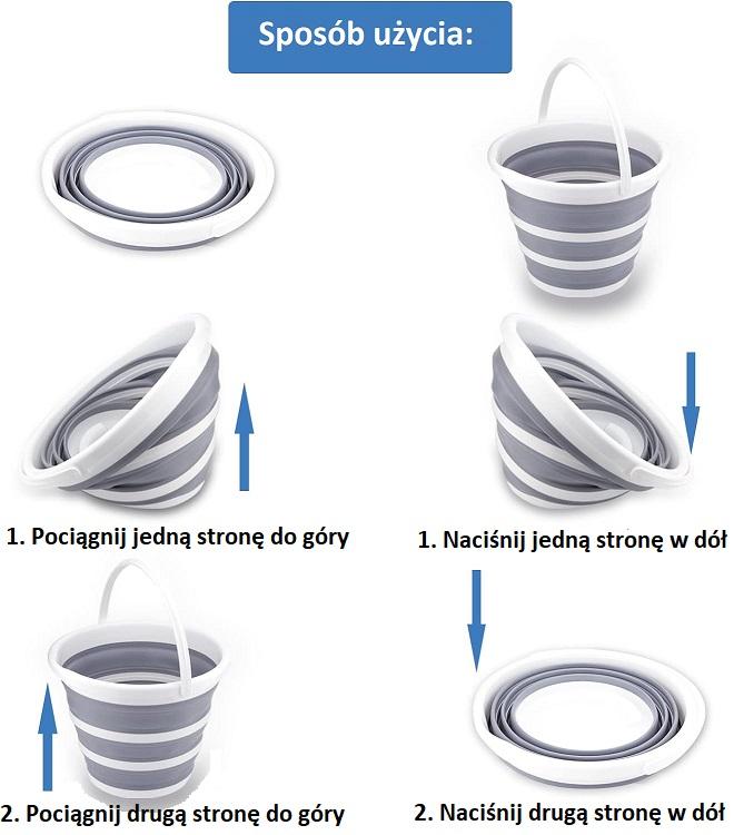 Collapsible Silicone Bucket 10 L