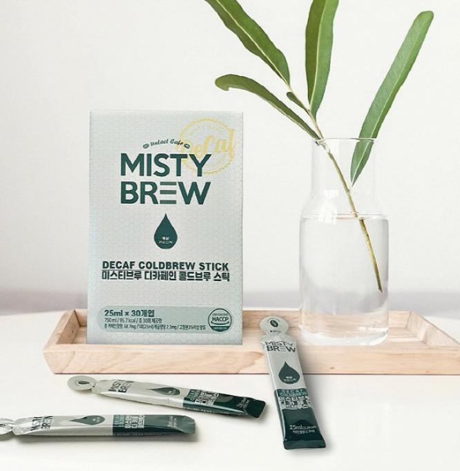 Misty Brew Декофеинизированный Колд Брю – 30 стиков | Корейский холодный кофе по-голландски | Без кофеина