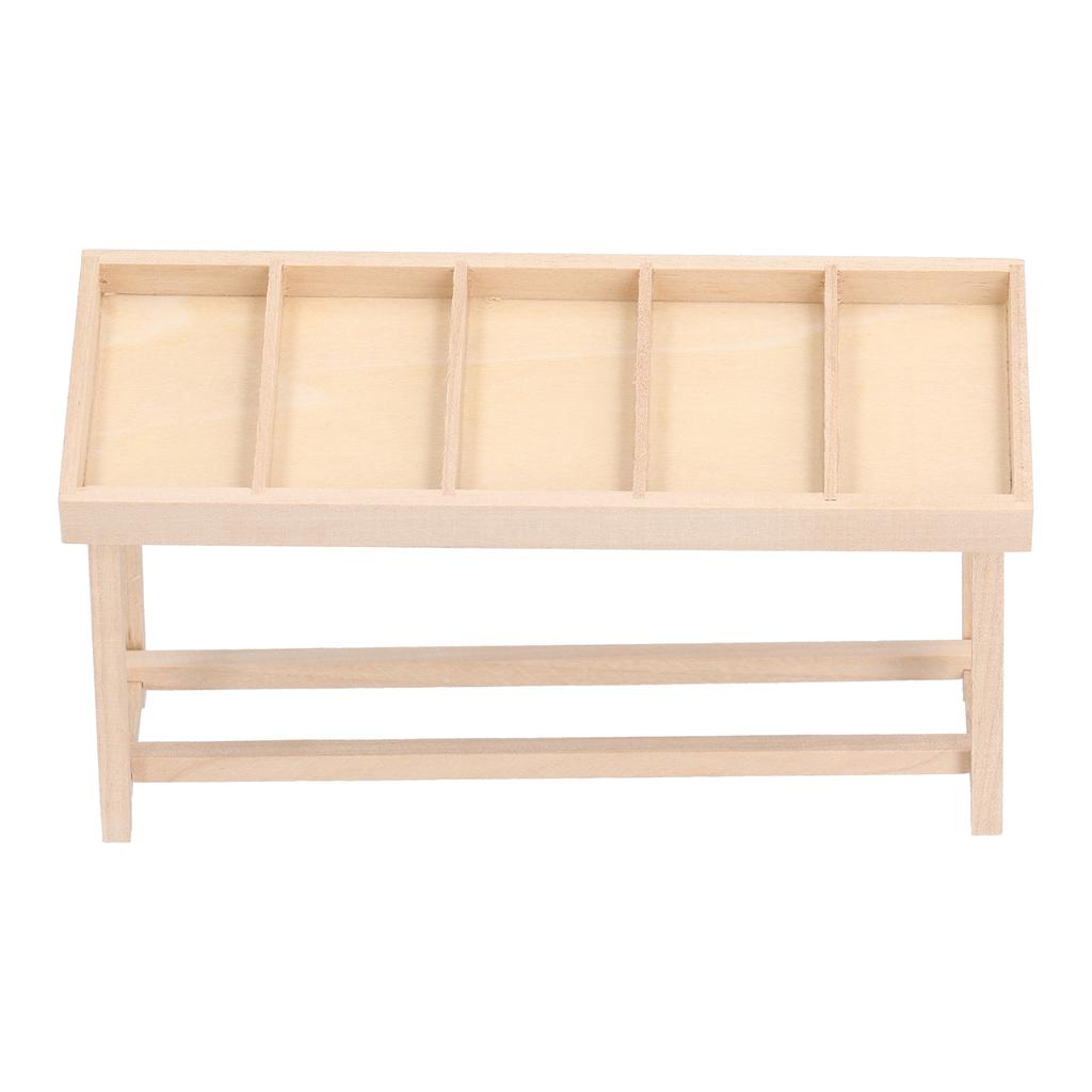 Doll House Shelf Display Racks 1:12 Miniature Wooden Stand Shelf for Doll House DIY OrnamentFruit