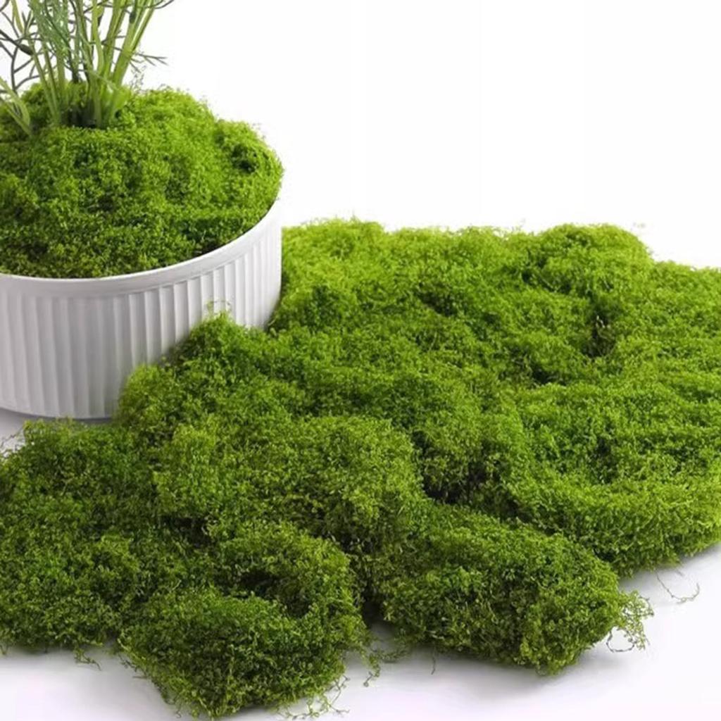Искусственный зеленый мох для горшечных растений, поделок, 150 г, искусственный мох для украшения стола, свадебных рождественских украшений