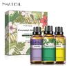 PHATOIL 3Pcs Pure Essential Oil Set 30ML Lemon Lavender Peppermint Classic Blends Diffuser Aroma Oil Bathing Skin Care Air Purifier Gift Set