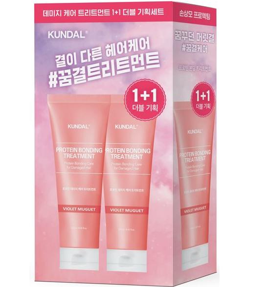 KUNDAL Средство для лечения повреждений протеином 250 мл 1+1 Двойной план/Отдельный товар 2 типа Выберите 1