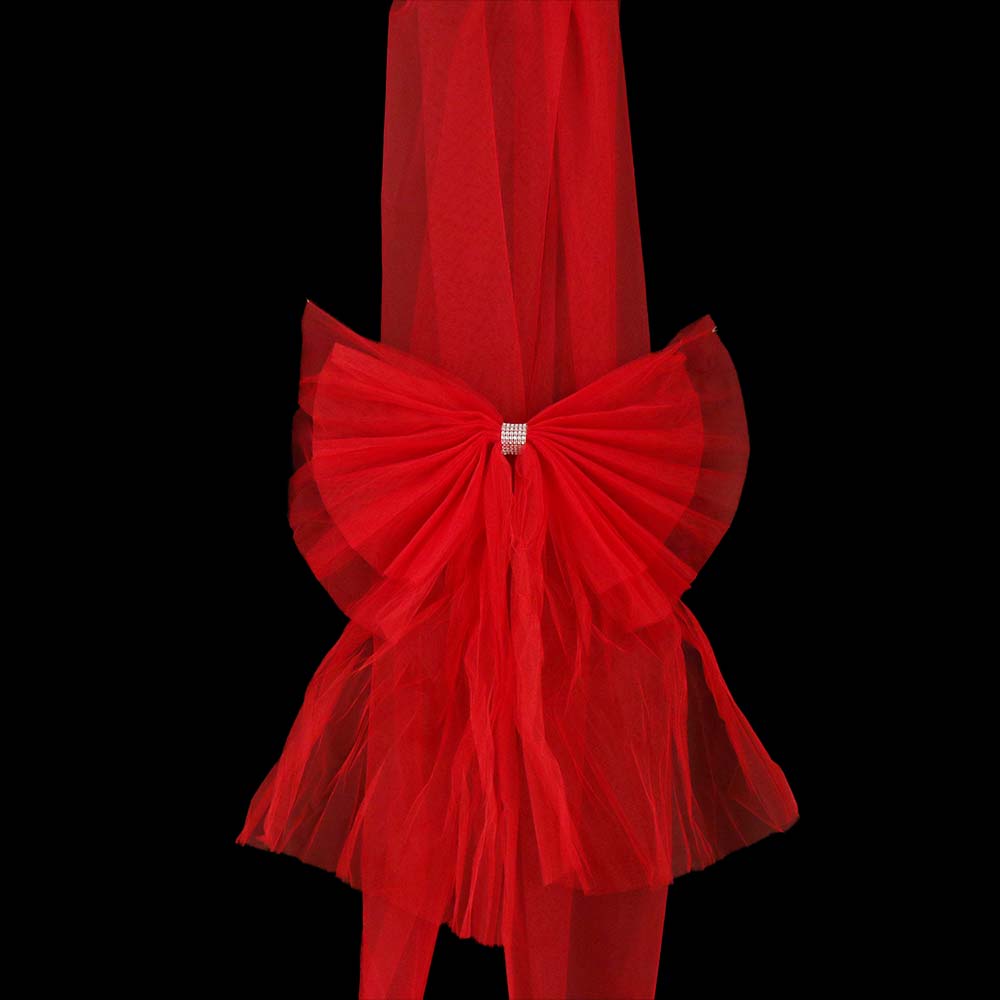 Красный Рождественский Бант для входной двери, большой размер, рождественский декор для дома, шкаф, бант для камина