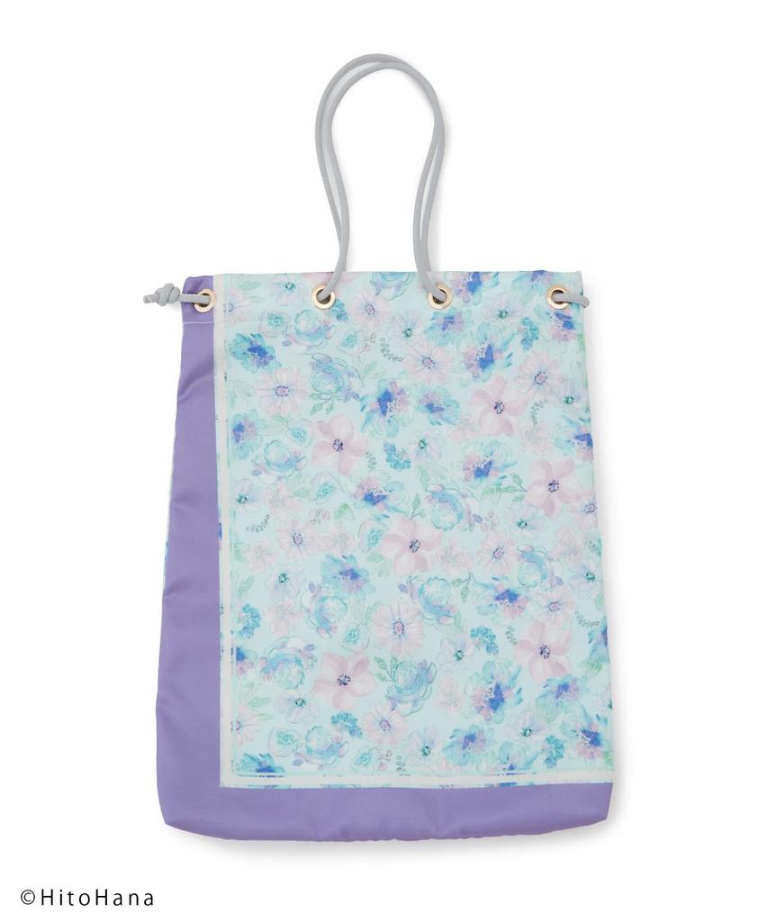 ROPE' PICNIC Passage HitoHana x ROPE' PICNIC Сумка-тоут и сумка через плечо с принтом-шарфом, Женская, GIX32020, Светло-зеленый (33)