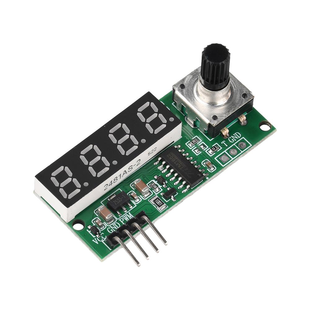 Mini PWM Square Wave Signal Generator Module with Digital Display Adjustable Frequency Duty Ratio Power Off Save for Motor