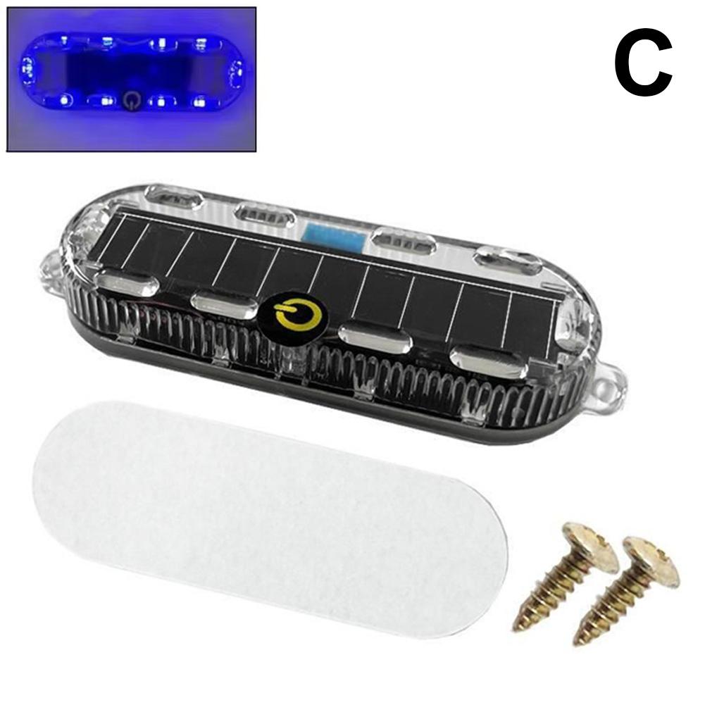 Солнечная Автомобильная стробоскопическая сигнальная лампа Автоматическое аварийное освещение Электрический мотоцикл Грузовик Тормоз Задний фонарь Водонепроницаемые мигающие огни