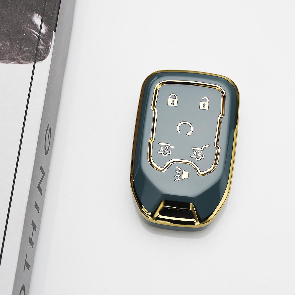 Для Chevrolet Silverado Gmc Suburban Terrain Yukon Tahoe Sierra 6 Кнопок Чехол для Автомобильного Ключа Брелок Умные Автоаксессуары