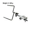 Universal Half-Quick Lock Rotating Cymbal Stand Extension with Angled Rod for Cowbell and Water Cymbal Mounting