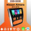 Android Carplay автомобильное радио для Nissan Almera 2013-2018 мультимедийный проигрыватель головное устройство стерео GPS навигация BT WIFI 2+32 ГБ