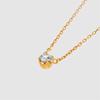 K10 Yellow Gold Necklace Single Diamond Motif 111736123011 [Official] 4℃ (Yondo Sea) Approx. 0.05ct