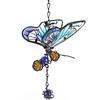 Metal 3D Butterfly Pendant Vintage Painted Hanging Decoration Craft Wind Chime  Scenic Spot