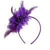 1900S Flapper Feathered Flower Headband For Carnival Party Antique Hair Decoration With Soft Band for Music Festival