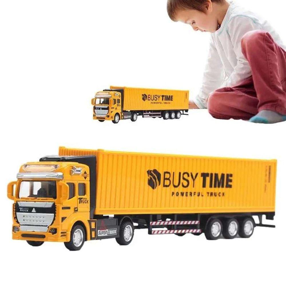 Plastic Container Transport Truck Toy Zinc Zinc Alloy Kids Toys 1:48 Transport Vehicle Toy Birthday Gift