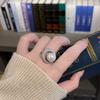 Кольцо, усыпанное сверкающими бриллиантами, Белый лунный свет, Кольцо с австралийским белым жемчугом, Кольцо в виде открытой звезды и луны, Изысканный стиль, Романтика галактики Вселенной