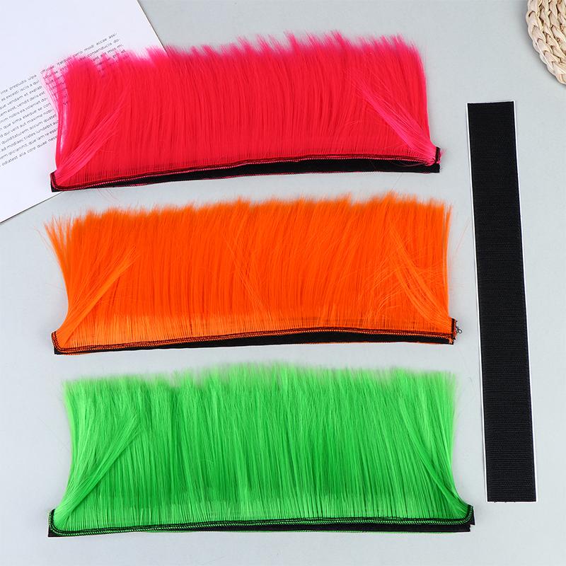 Punk Mohawk Synthetic Wigs Colorful Helmet Decorations For Motorcycle Bicycle Accessories Reusable Hair Stylish Riders