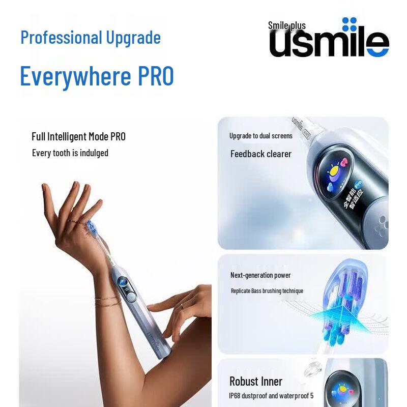 usmile Y30 Pro AI Умная электрическая зубная щетка вилка CN (адаптер в комплекте)
