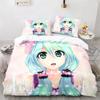 3D Printed Anime Gacha Life Duvet Cover Set With Pillow Covers Polyester Teens Kids Bedding Set Full Queen King Size Bed Linen
