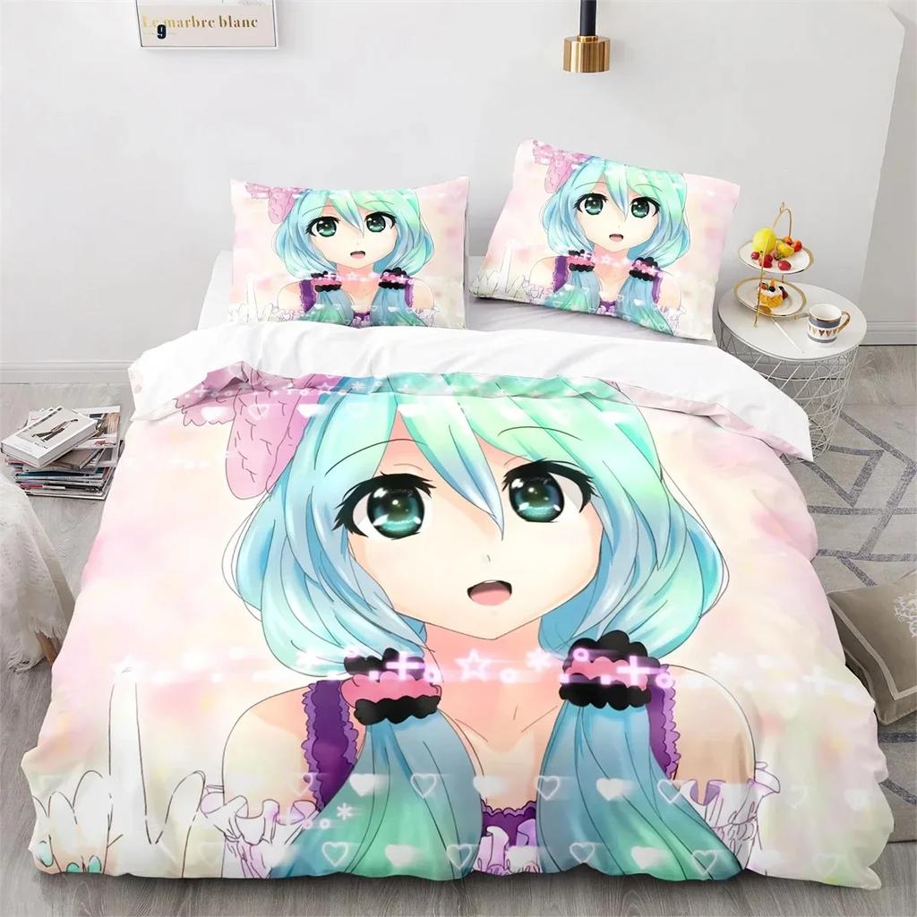 3D Printed Anime Gacha Life Duvet Cover Set With Pillow Covers Polyester Teens Kids Bedding Set Full Queen King Size Bed Linen